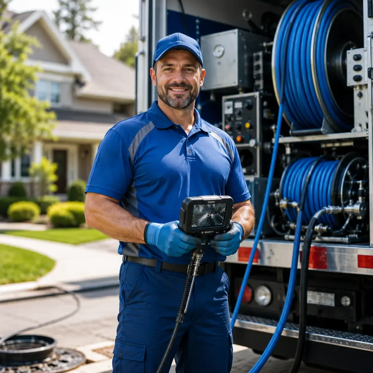 Local outdoor drain cleaning specialists in Walled Lake, MI